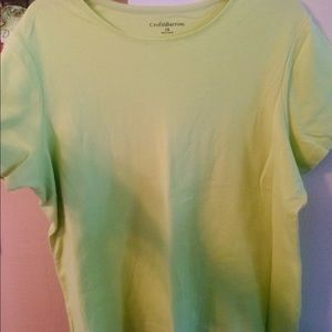 1X Croft & Barrow Lime Green Shirt